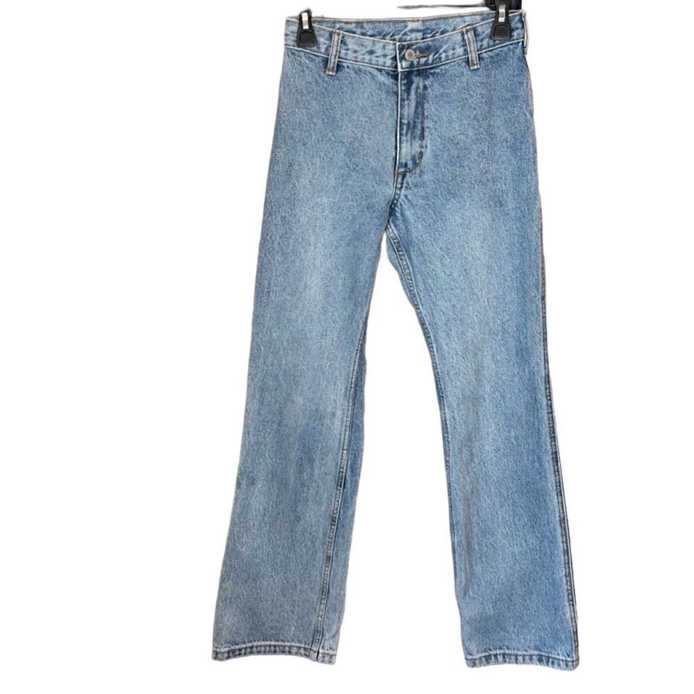 Brandy Melville J. Galt high rise flare denim jeans acid wash size Small